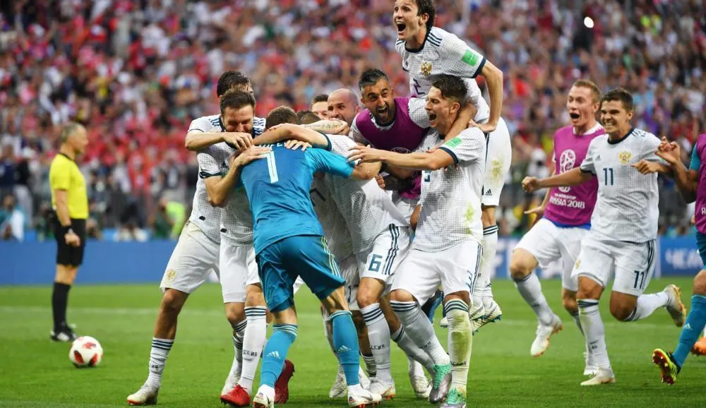 Россия выбила Испанию и вышла в четвертьфинал. Тут – главные фотографии и простая человеческая радость