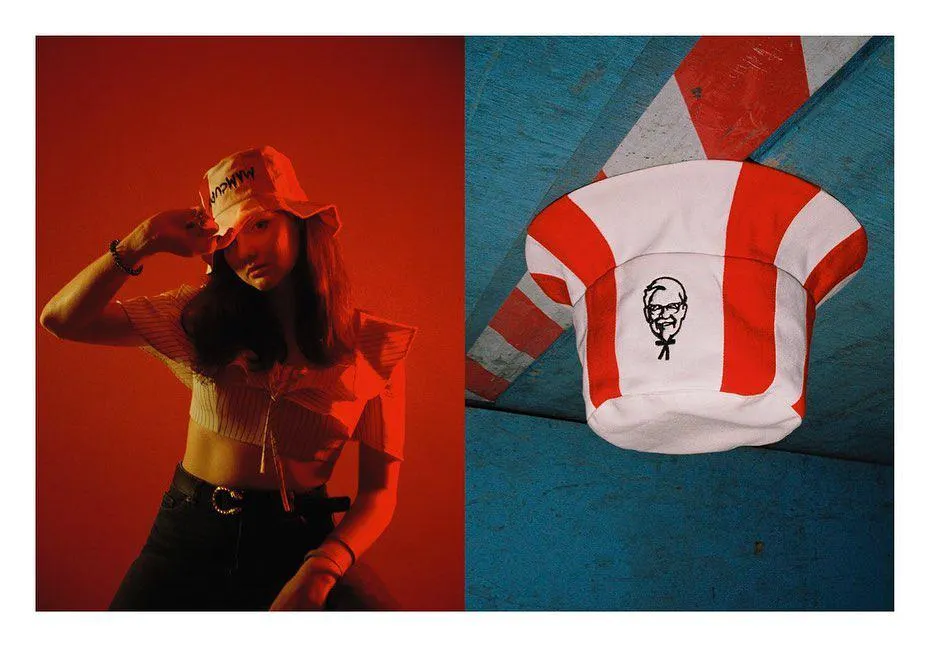 Российский KFC сделал панамы в виде баскетов. Из них даже можно есть крылья