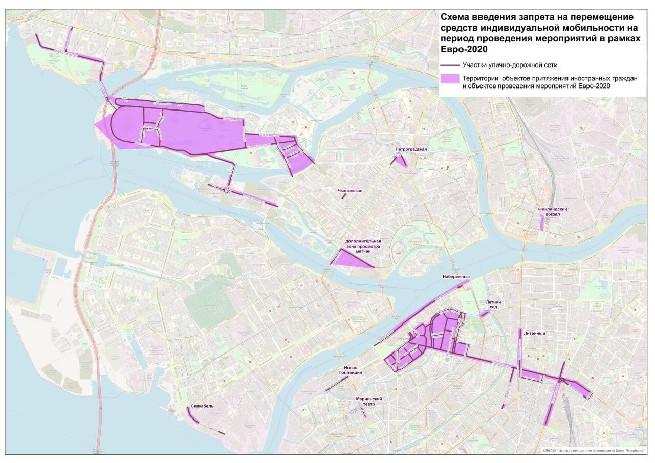 Карта запрета парковки спб