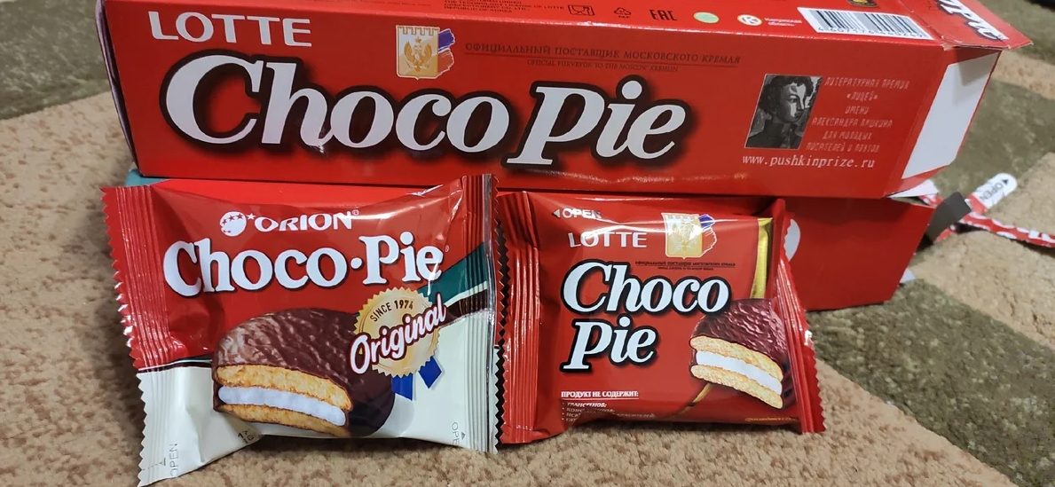 Choco Pie остается в России. Чем отличаются версии от Lotte и Orion и ...