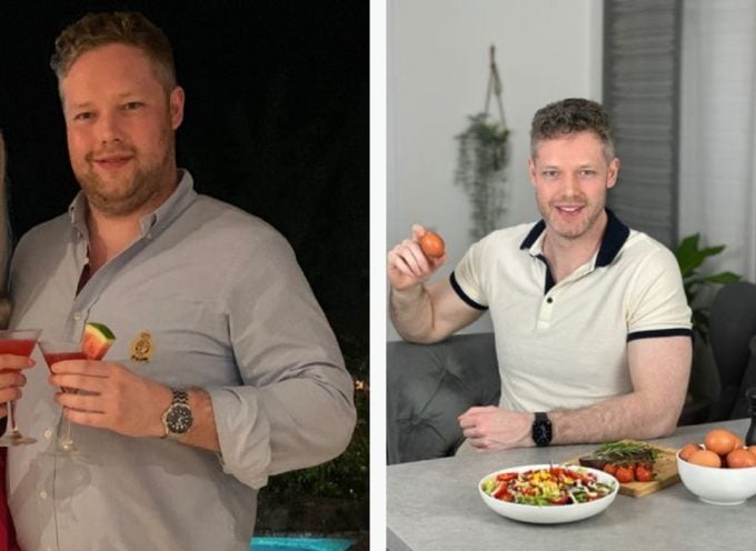 Росс Макфарлейн до и после яичной диеты
