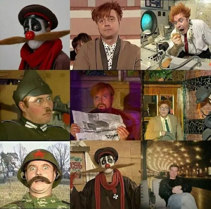 Все роли Сергея Гладкова в шоу «Каламбур» (коллаж – телеграм-канал Mash)