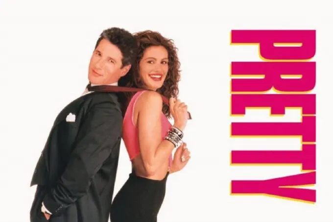 Джулия Робертс и Ричард Гир на афише фильма «Красотка» 