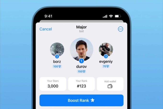 Павел Дуров в рекламе бота Major в телеграме