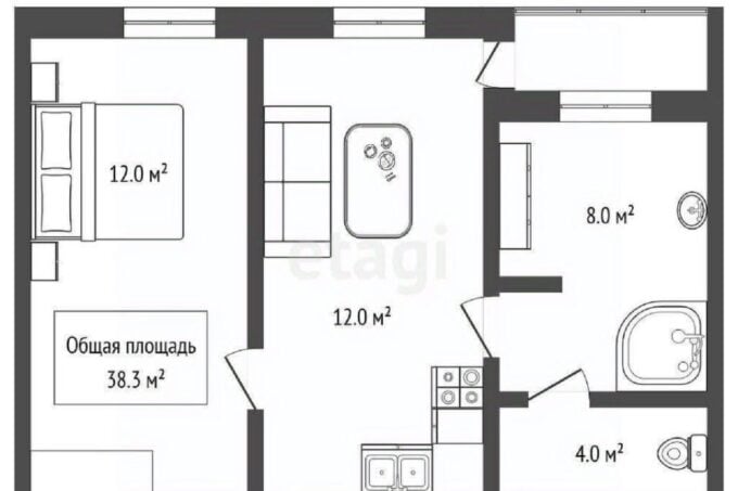 Планировка странной квартиры из Новосибирска