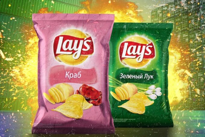 Чипсы Lay's с крабом и зеленым луком