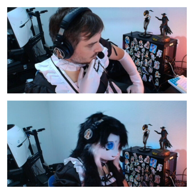 Илья Мэддисон провел стрим на Twitch в костюме горничной и в маске пони