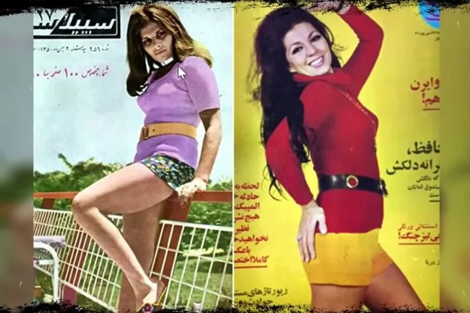 Обложки иранских девушек в пропагандстских журналах Ирана (источник: Бауновкаст)