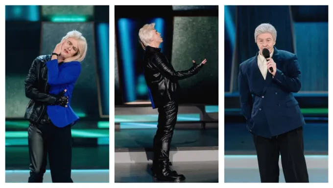 Пародии Ивана Абрамова на Екатерину Мизулину, Shaman и Юлия Гусмана в шоу «Звезды»