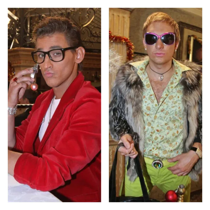 Михаил Башкатов (слева) и Андрей Бурковский в образах метросексуалов Германа и Данилы в скетч-шоу СТС «Даешь молодежь»  