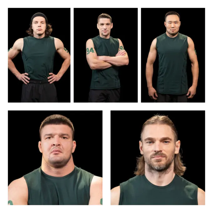 Данил «Регбист» Алеев, Дмитрий Клецков, Тагар Намсараев, Николай Коваленко и Константин Степанов вылетели из шоу ТНТ «Титаны. Битва сезонов» 19 апреля