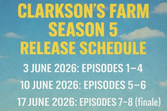 Премьера пятого сезона «Фермы Кларксона» на Amazon Prime Video состоится 3 июня