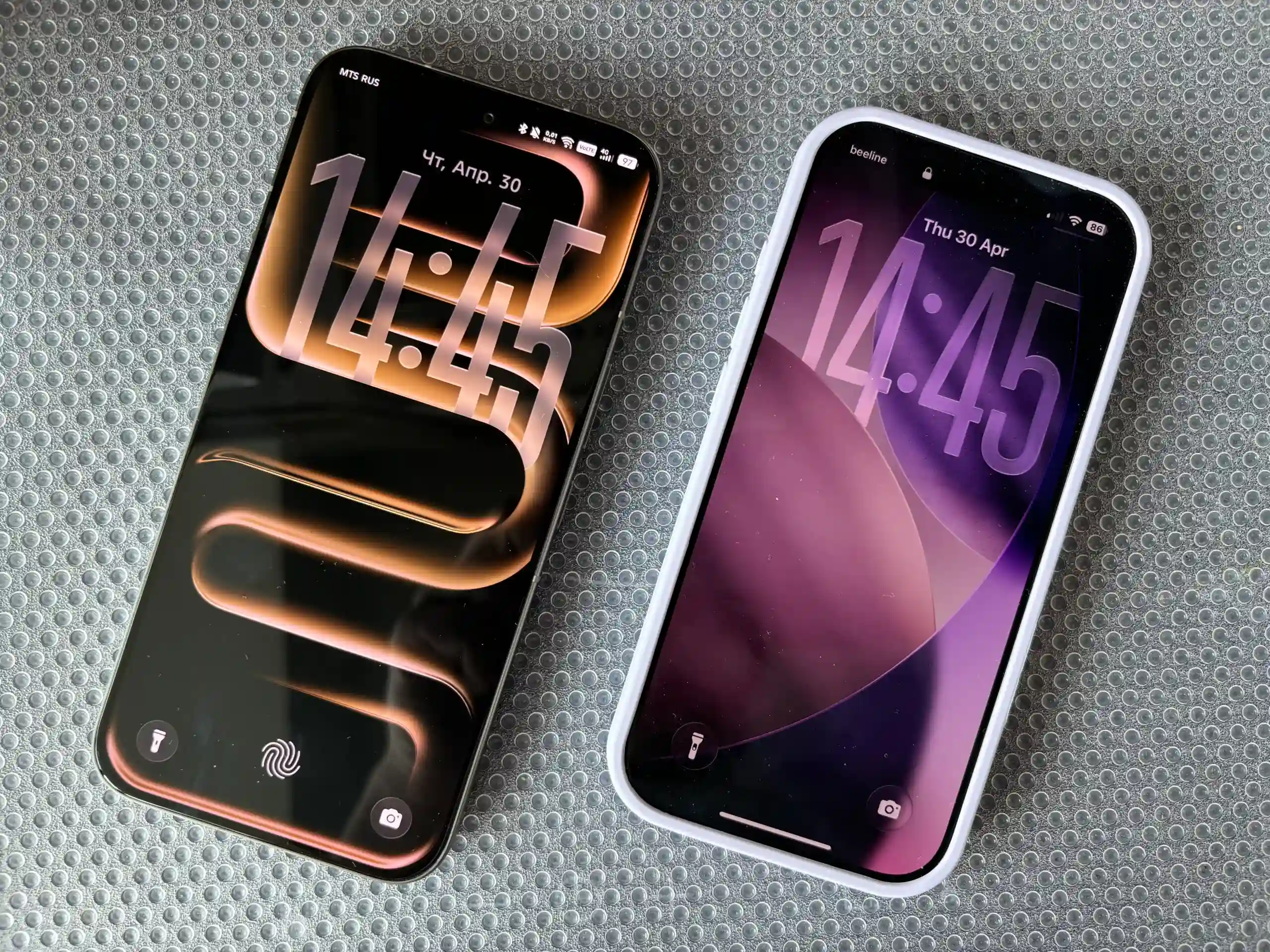Сравнение интерфейсов XOS 16 (Infinix Note 60 Pro) и iOS 26 (iPhone 17)