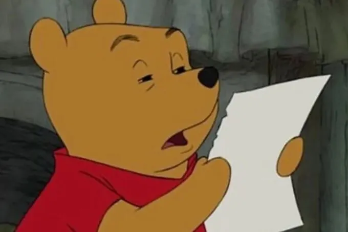 Винни Пух читает