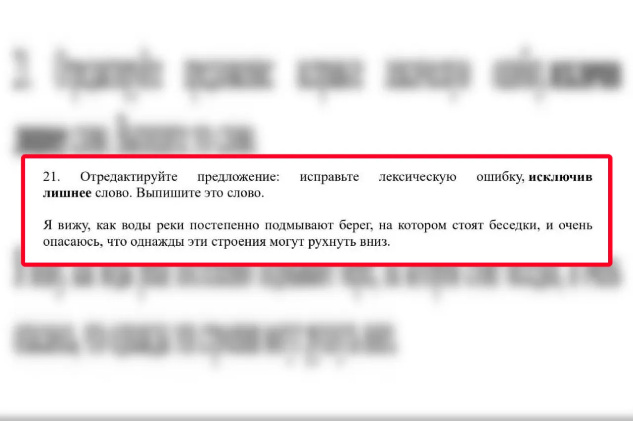В соцсетях решают неочевидную задачу по русскому языку. Какое слово в предложении лишнее?