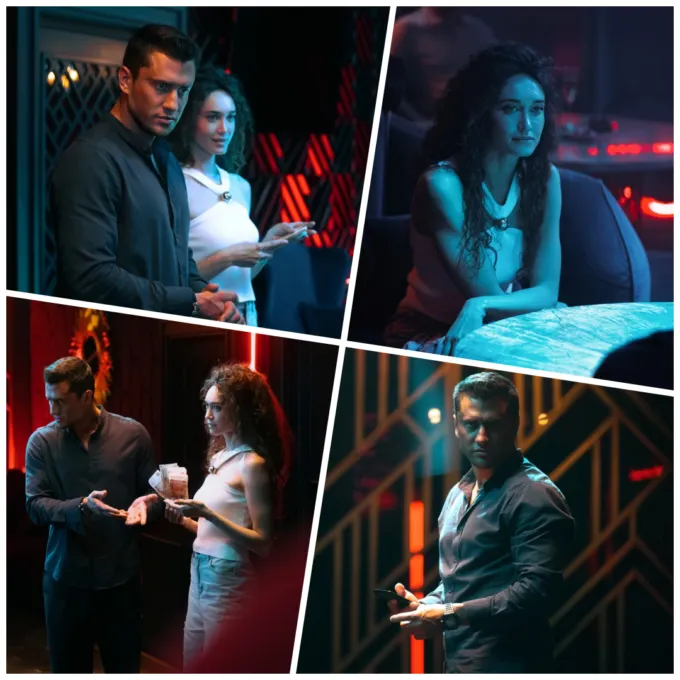 Павел Прилучный и Анастасия Епифанова на съемках шестого сезона сериала «Мажор» (фото: «Кинопоиск»)
