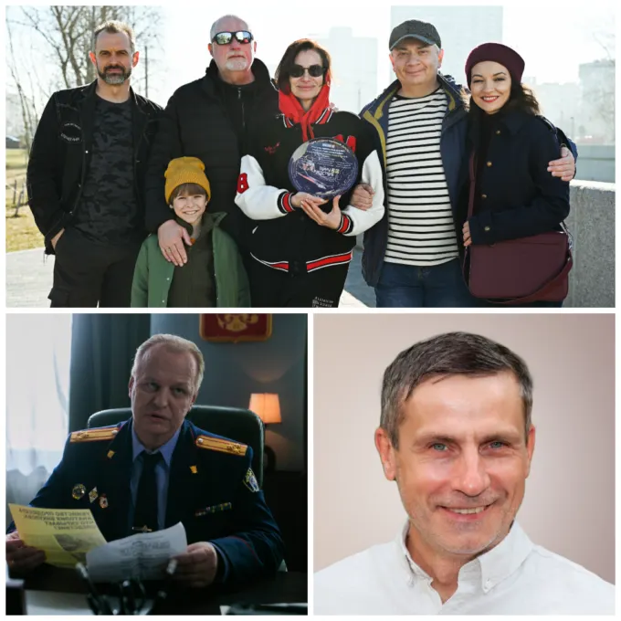 Анна Ковальчук на съемках «Тайн следствия-26» (сверху), Сергей Юшкевич в «Тайнах следствия» (слева снизу) и Илья Шакунов (справа снизу)