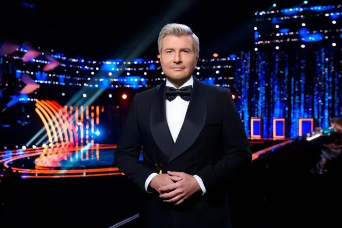 Николай Басков на съемках «Ну-ка, все вместе!»